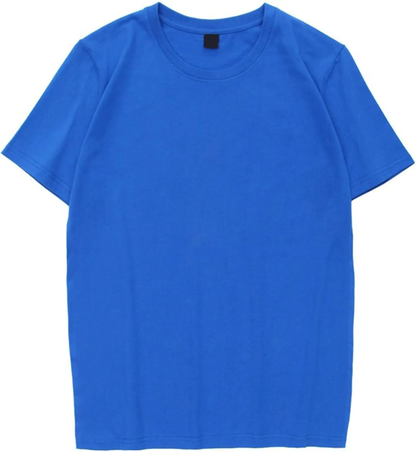 Multipack Cotton T-Shirt for Men Crew Neck Short Sleeve Loose Basic Tees Solid Color Stretch Plain Tee Tops