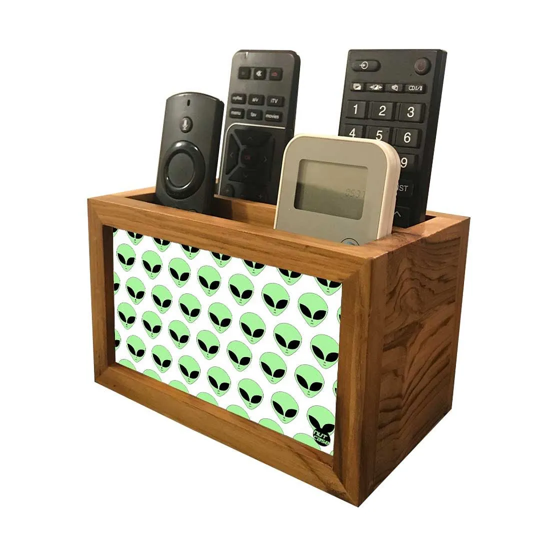 Multipurpose Remote Control Holder For TV / AC Remotes -  Skulls White