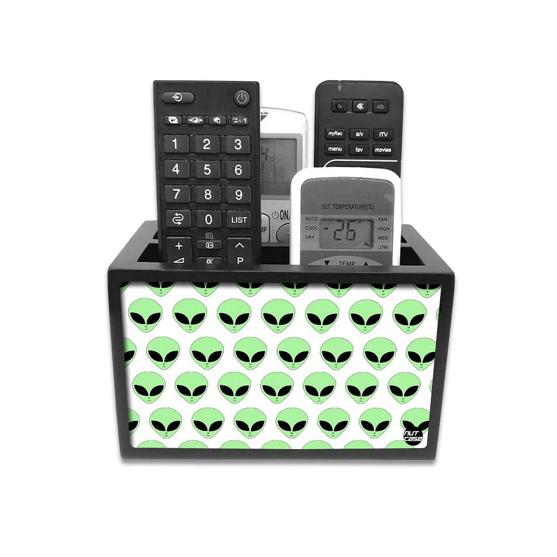 Multipurpose Remote Control Holder For TV / AC Remotes -  Skulls White
