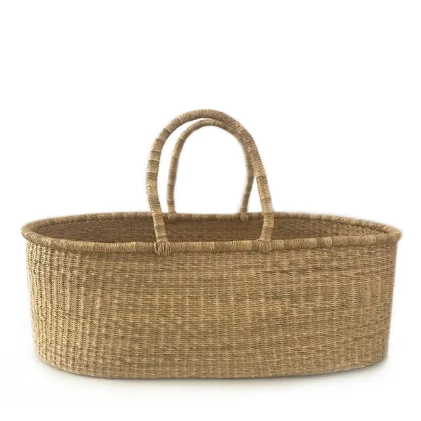 Natural Baby Moses Flat Basket – Vegan