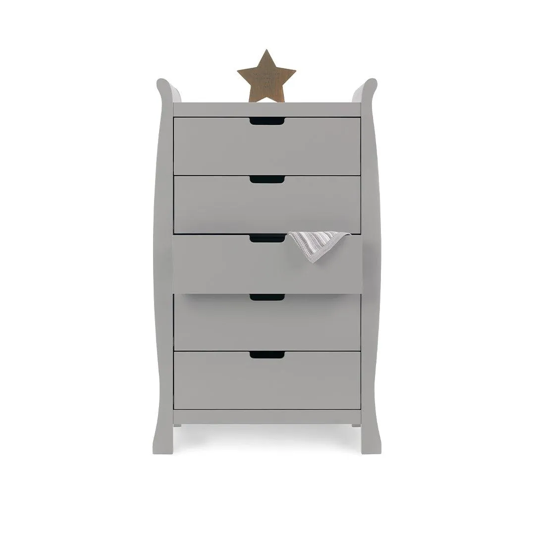 Obaby Stamford Tall Chest Of Drawers - Warm Grey