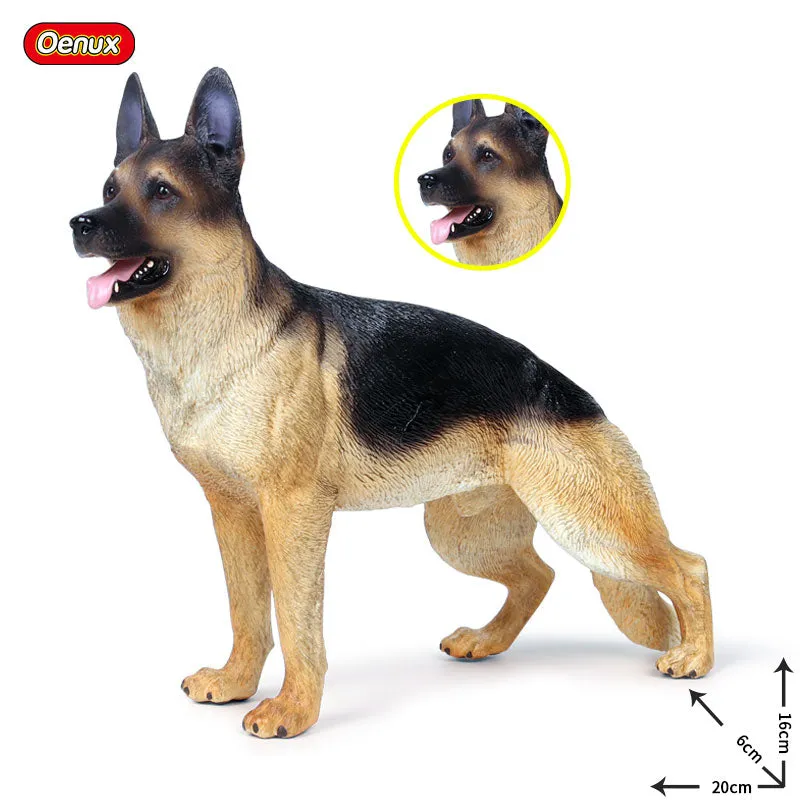 Oenux New Big Dog Animal Simulation Bull Terrier Rottweiler Corgi Shiba Inu Bully Dog Action Figures Pvc Lovely Pet Model Toys