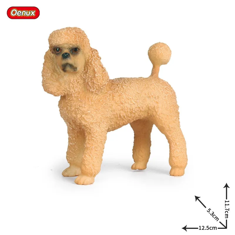 Oenux New Big Dog Animal Simulation Bull Terrier Rottweiler Corgi Shiba Inu Bully Dog Action Figures Pvc Lovely Pet Model Toys