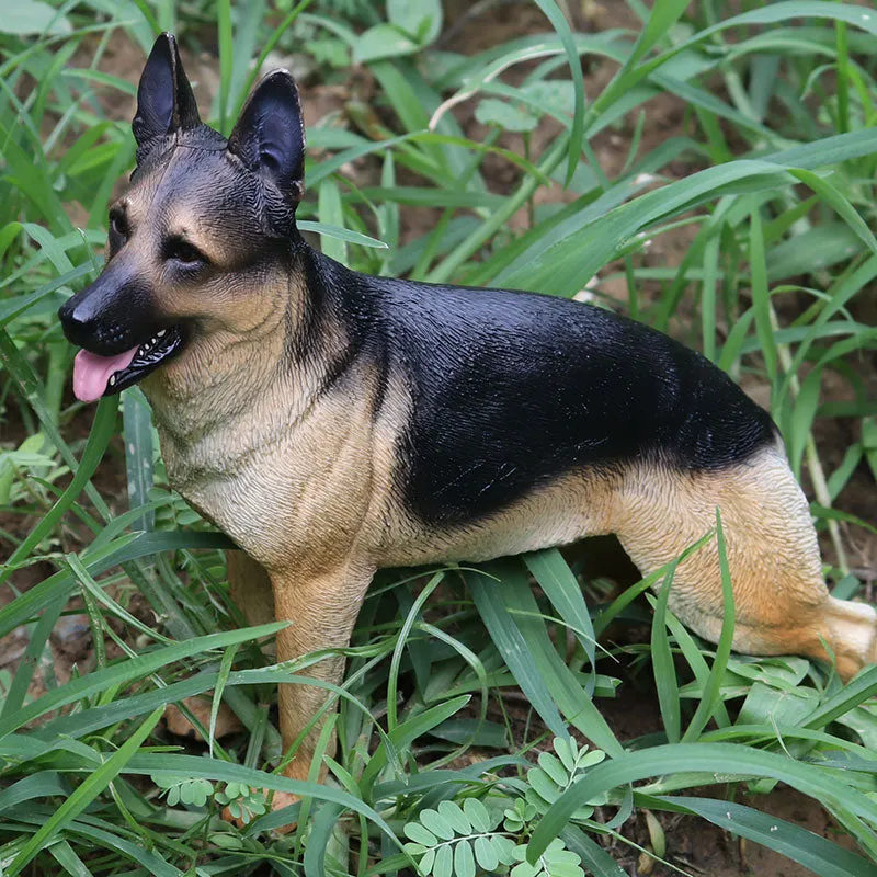 Oenux New Big Dog Animal Simulation Bull Terrier Rottweiler Corgi Shiba Inu Bully Dog Action Figures Pvc Lovely Pet Model Toys