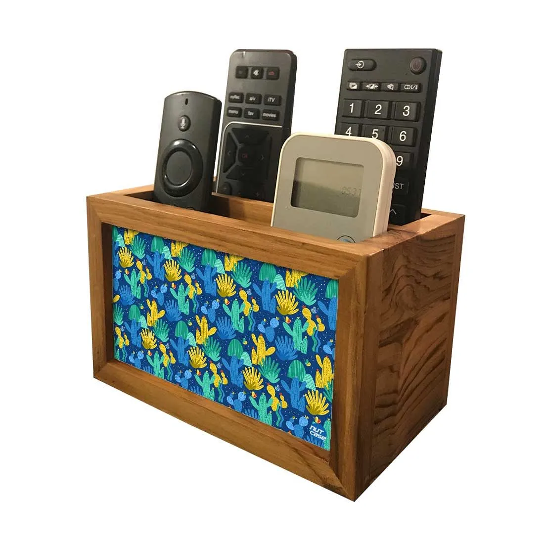 Organizer For TV AC Remotes -Cactus Decor