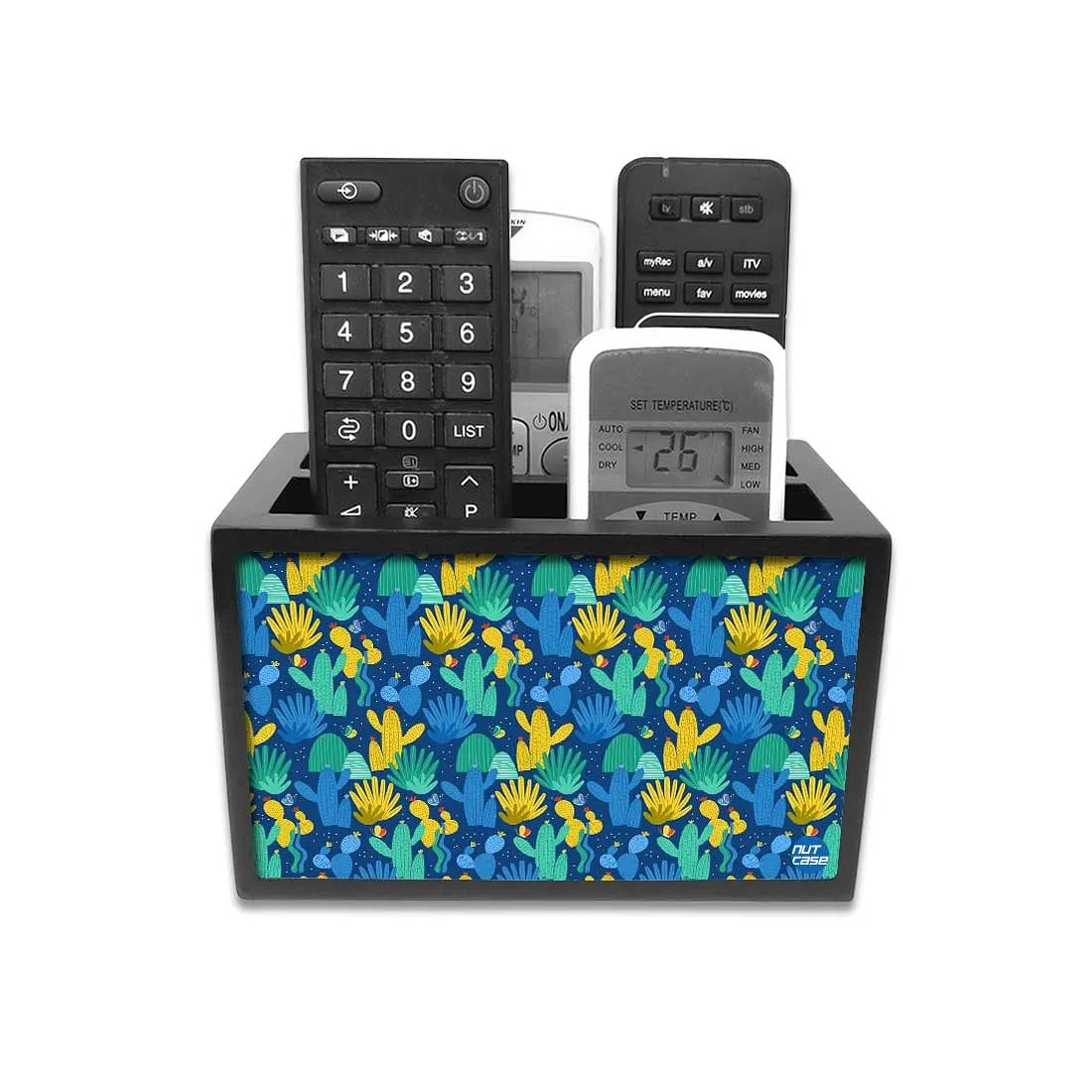 Organizer For TV AC Remotes -Cactus Decor