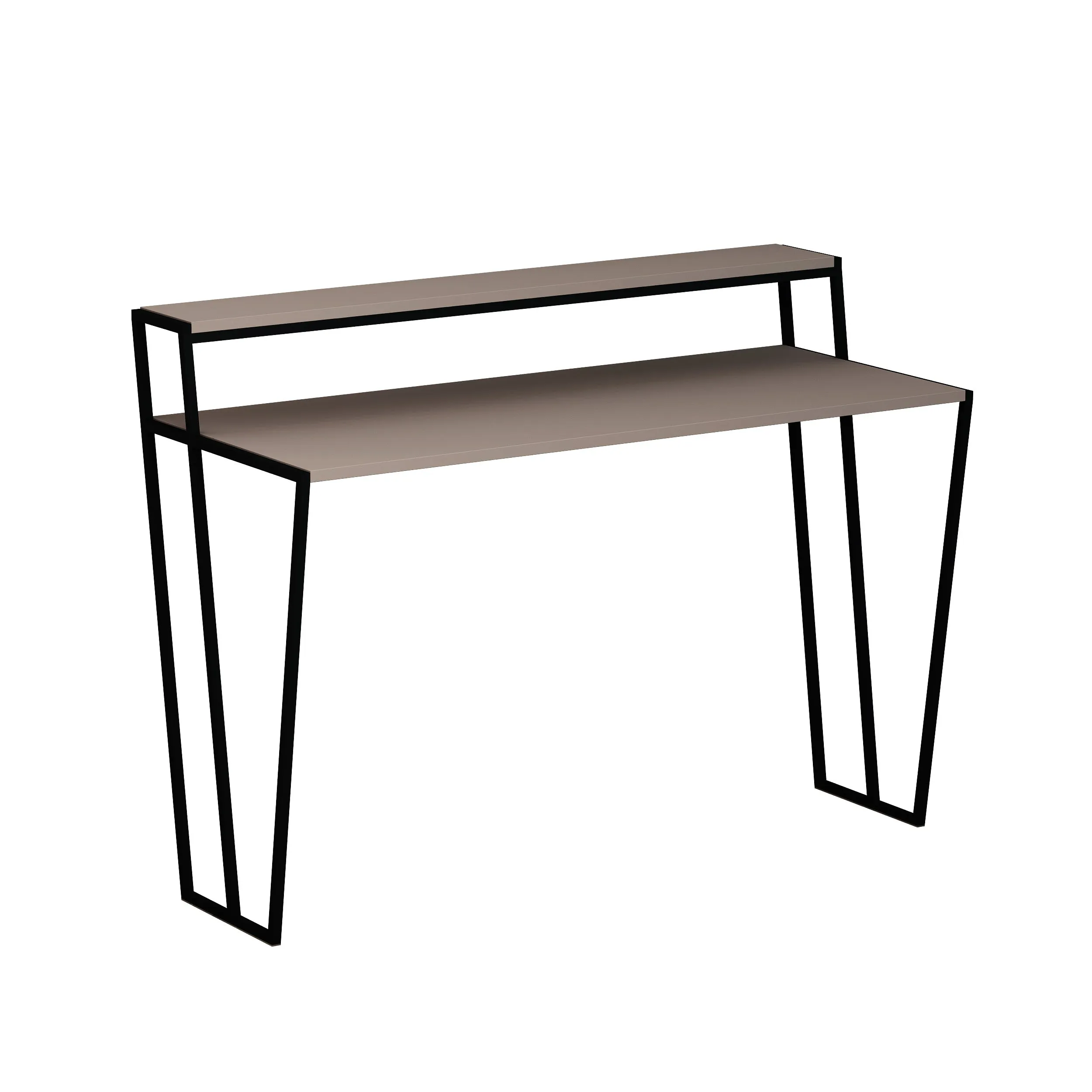 Pal Modern Study Desk With Monitor Stand Width 124cm