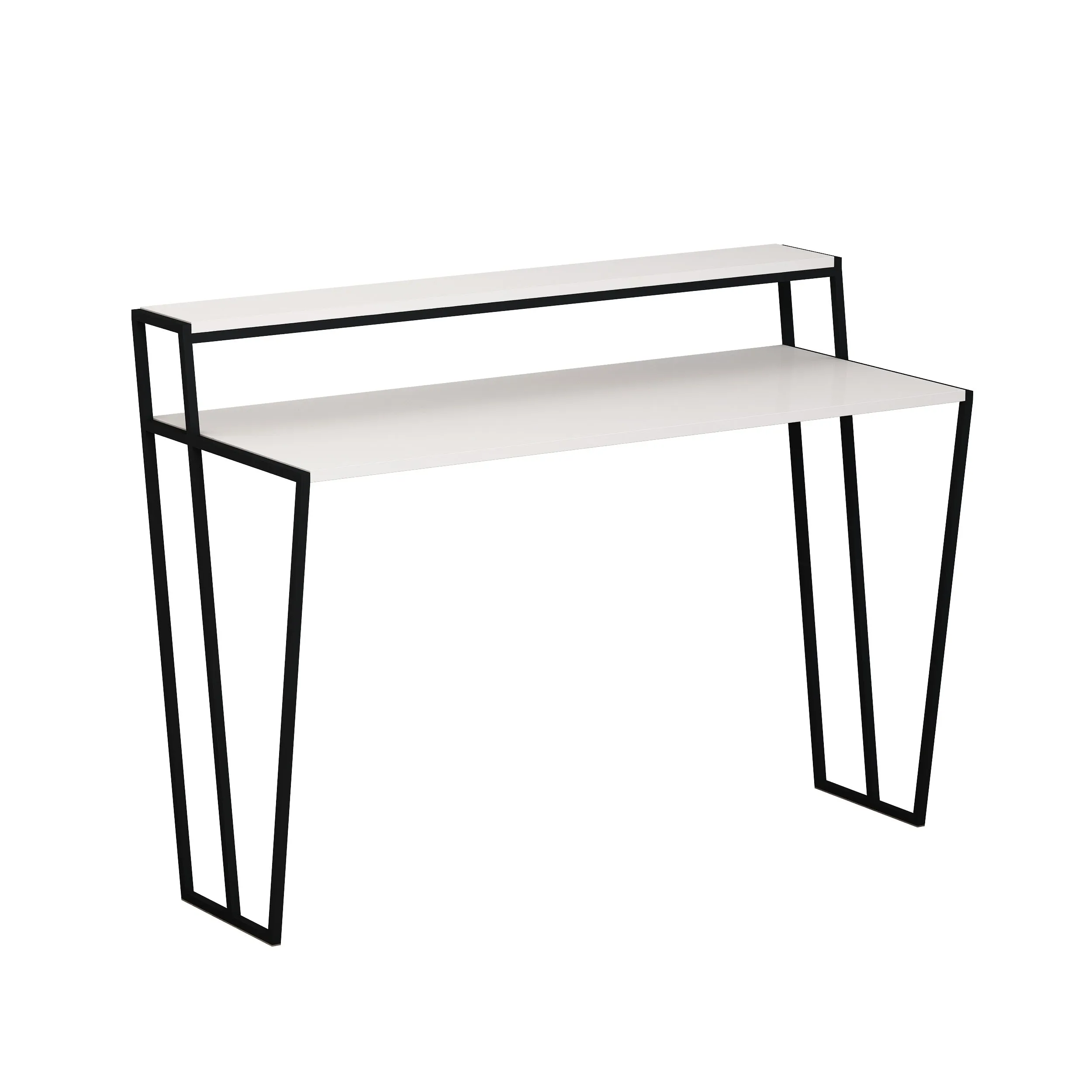 Pal Modern Study Desk With Monitor Stand Width 124cm