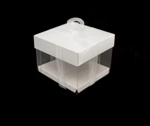Paper box with pvc 10x10x16cm (20PCS)