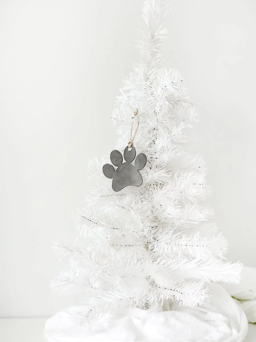 Paw Print Christmas Ornament