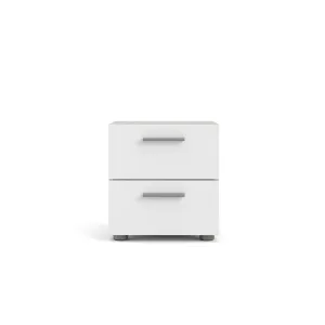 Pepe Nightstand - Oak with White High Gloss