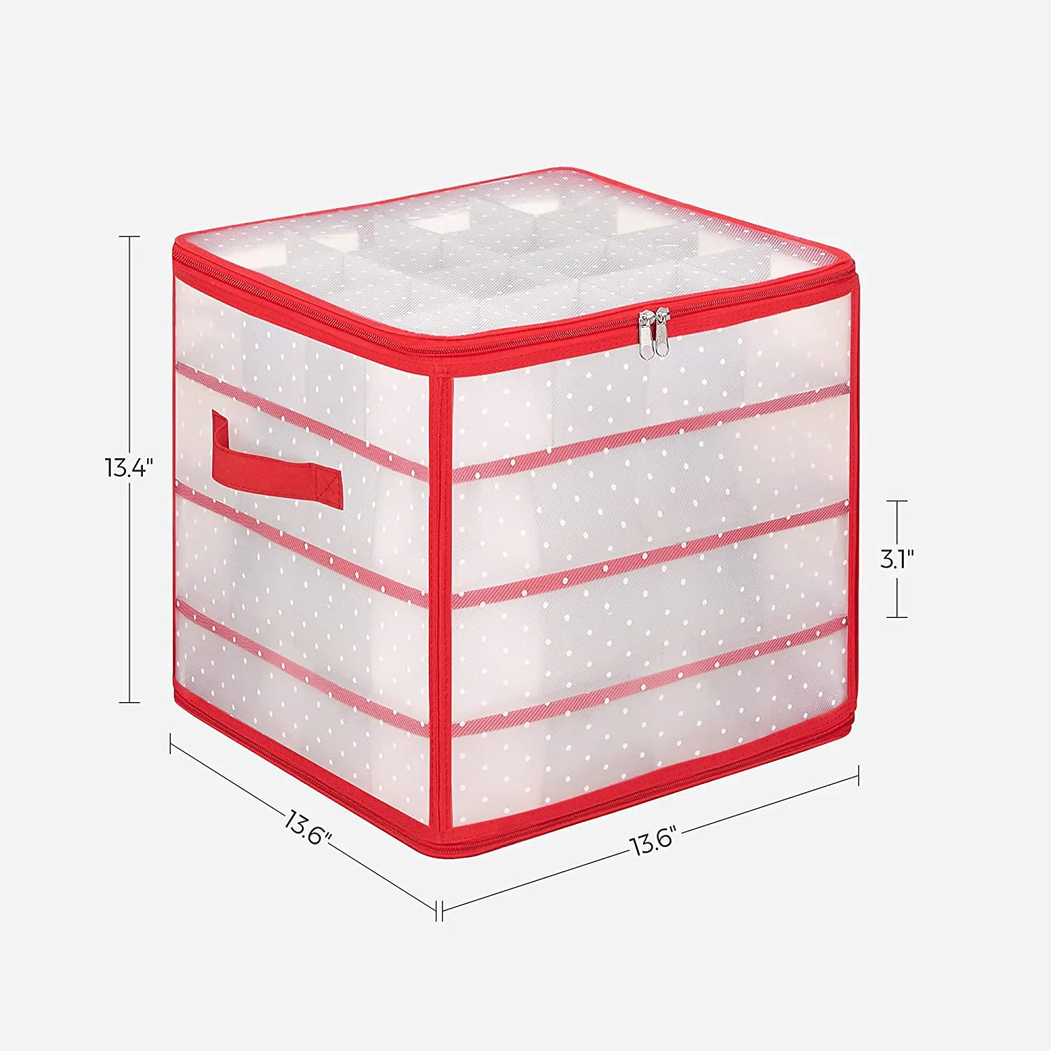 Plastic Christmas Ornament Storage Boxes, Keeps 128 Holiday Ornaments and Holiday Decor
