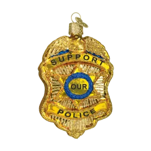 Police Badge 36129 Old World Christmas Ornament