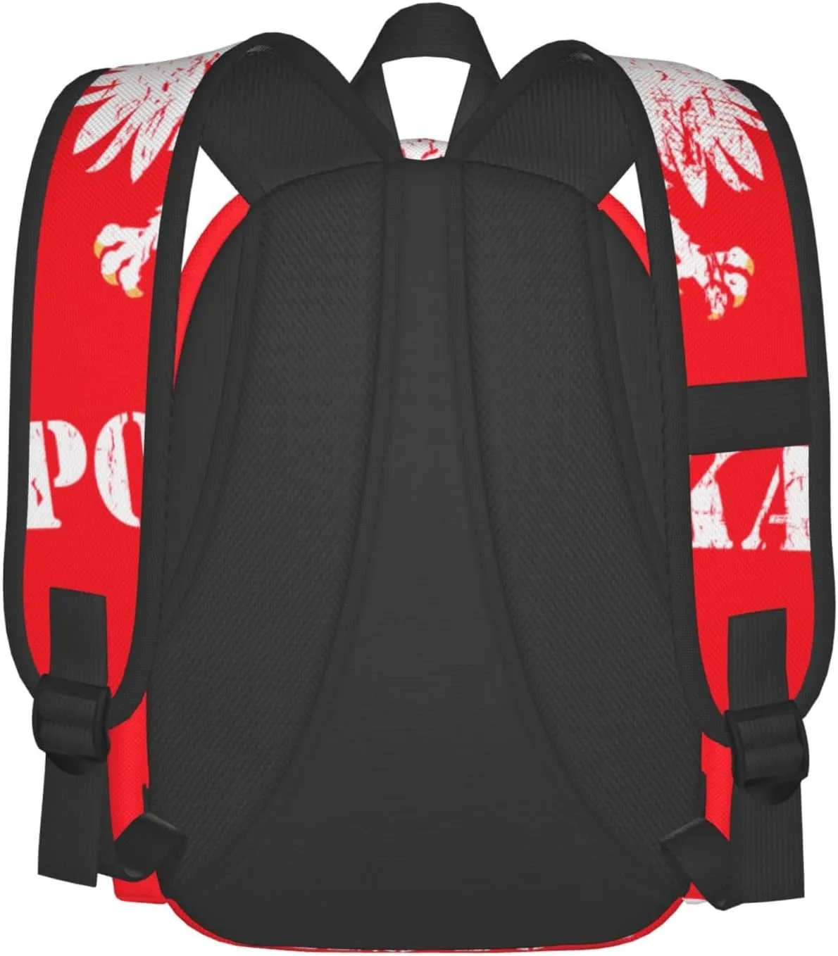 Polish Flag Poland Polska Eagle Laptop Backpack Shoulder Bag Laptop Pack Travel Backpacks Commuter Back Pack Casual Daypack Bags With Side Pockets