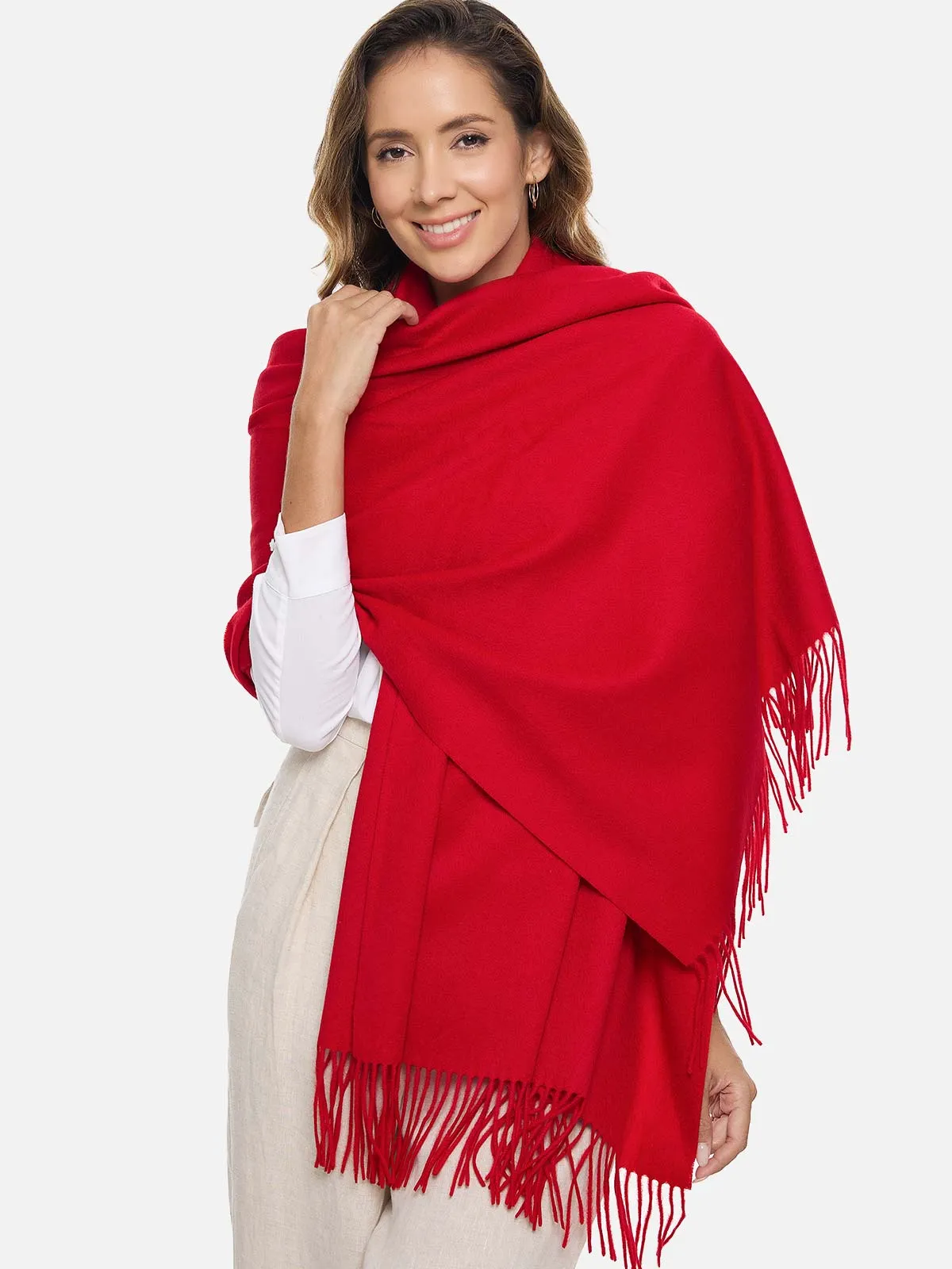 Red Cashmere Wrap
