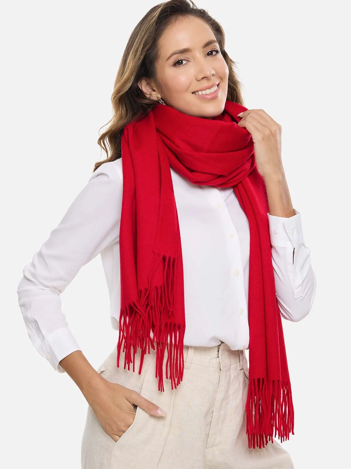 Red Cashmere Wrap