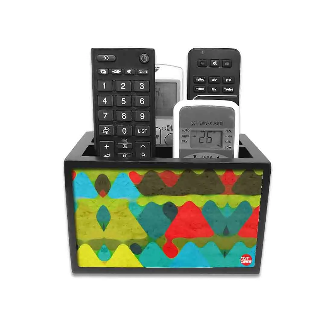 Remote Control Stand Holder Organizer For TV / AC Remotes -  Colorful Mounts