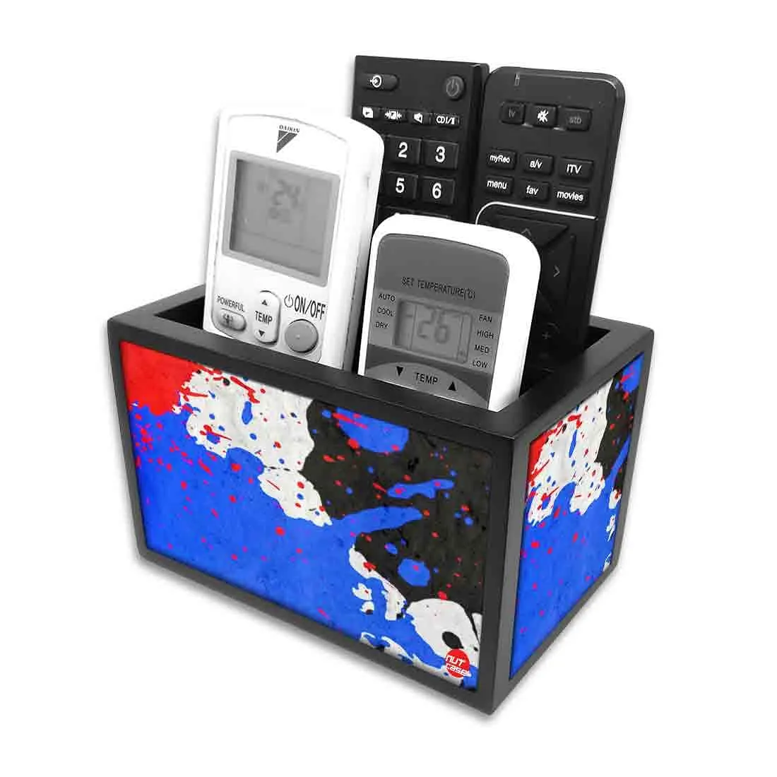Remote Control Stand Holder Organizer For TV / AC Remotes -  Splatter