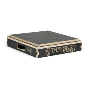 Scratch and Dent, 4" Stackable Wooden Plyo Box