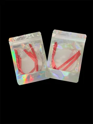 Set of 4 CLEAR 3 inch acrylic ornament blanks