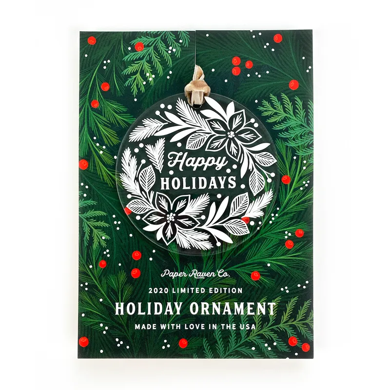 Set of 6: Limited Edition Acrylic Ornaments