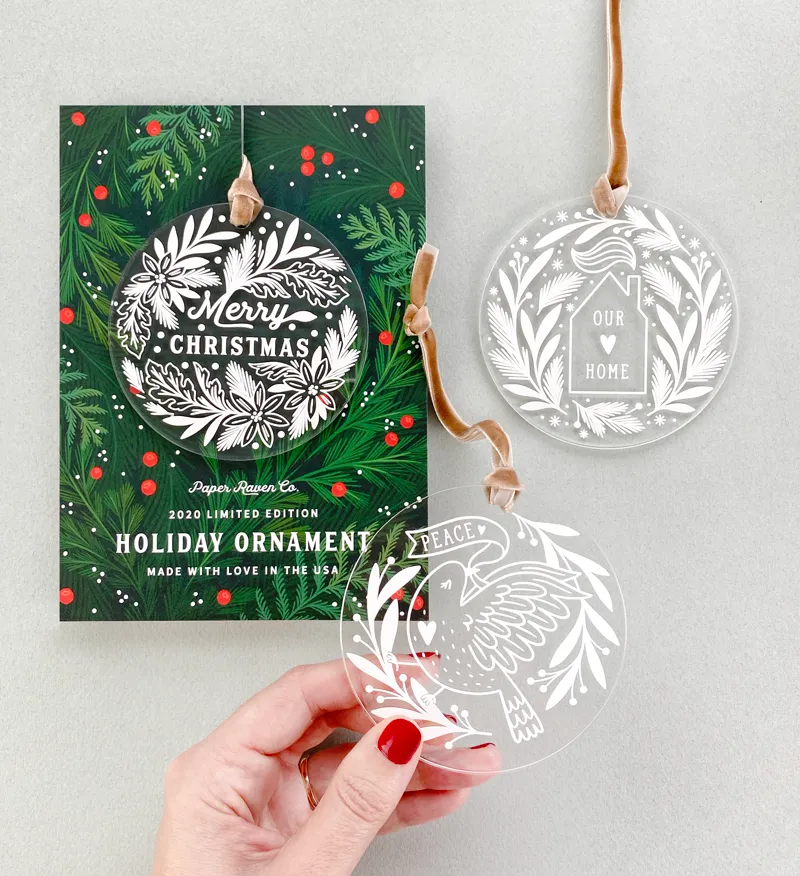 Set of 6: Limited Edition Acrylic Ornaments