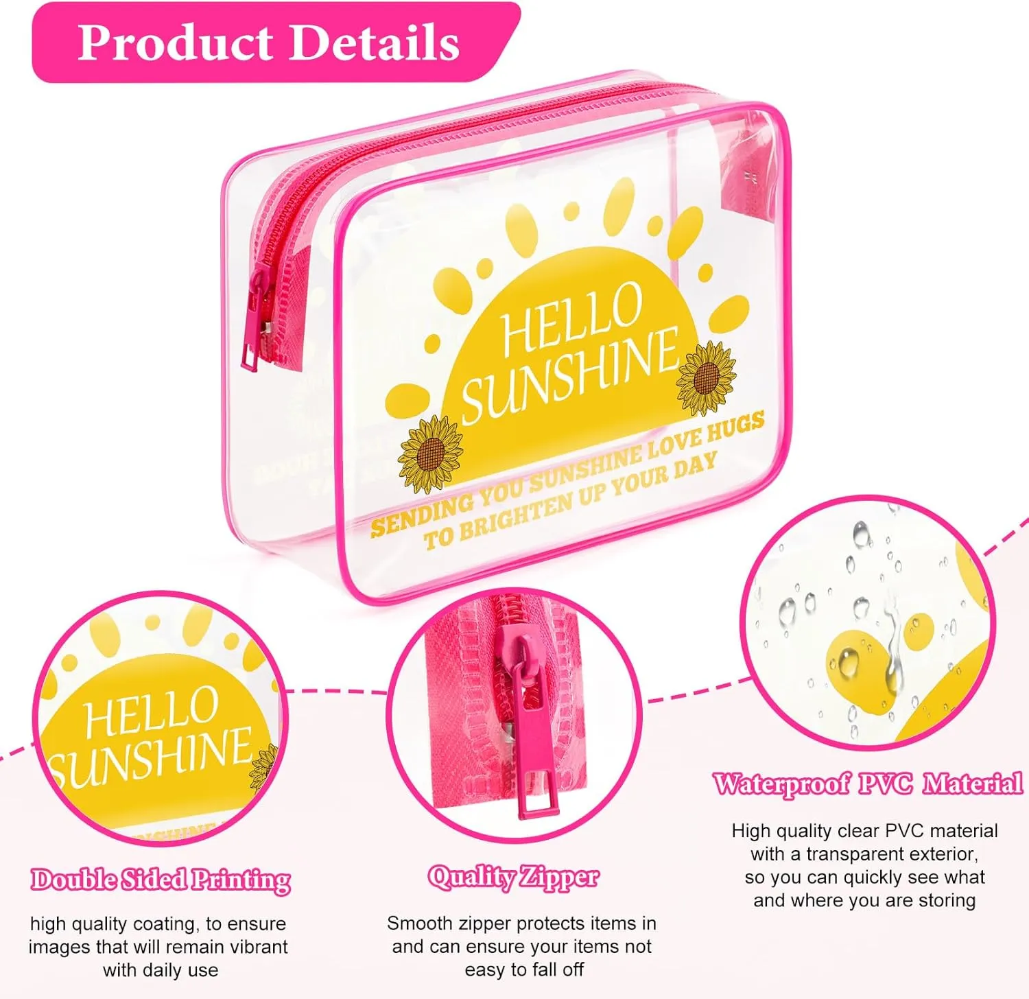 Sfodiary Inspirational Gift for Women Makeup Bag Motivational Birthday Christmas Gift for Mom Friends Teacher Coworker Cosmetic Bag Encouraging Graduation Gift for Daughter Travel Pouch Toiletry Bag