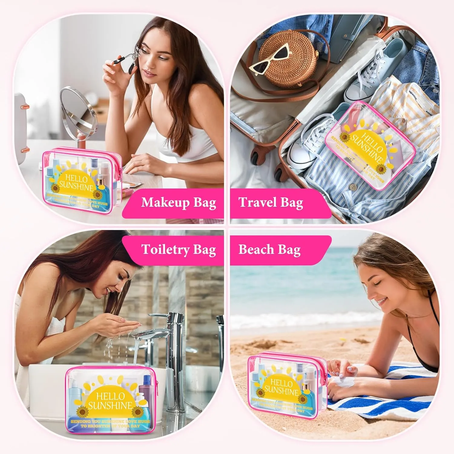 Sfodiary Inspirational Gift for Women Makeup Bag Motivational Birthday Christmas Gift for Mom Friends Teacher Coworker Cosmetic Bag Encouraging Graduation Gift for Daughter Travel Pouch Toiletry Bag