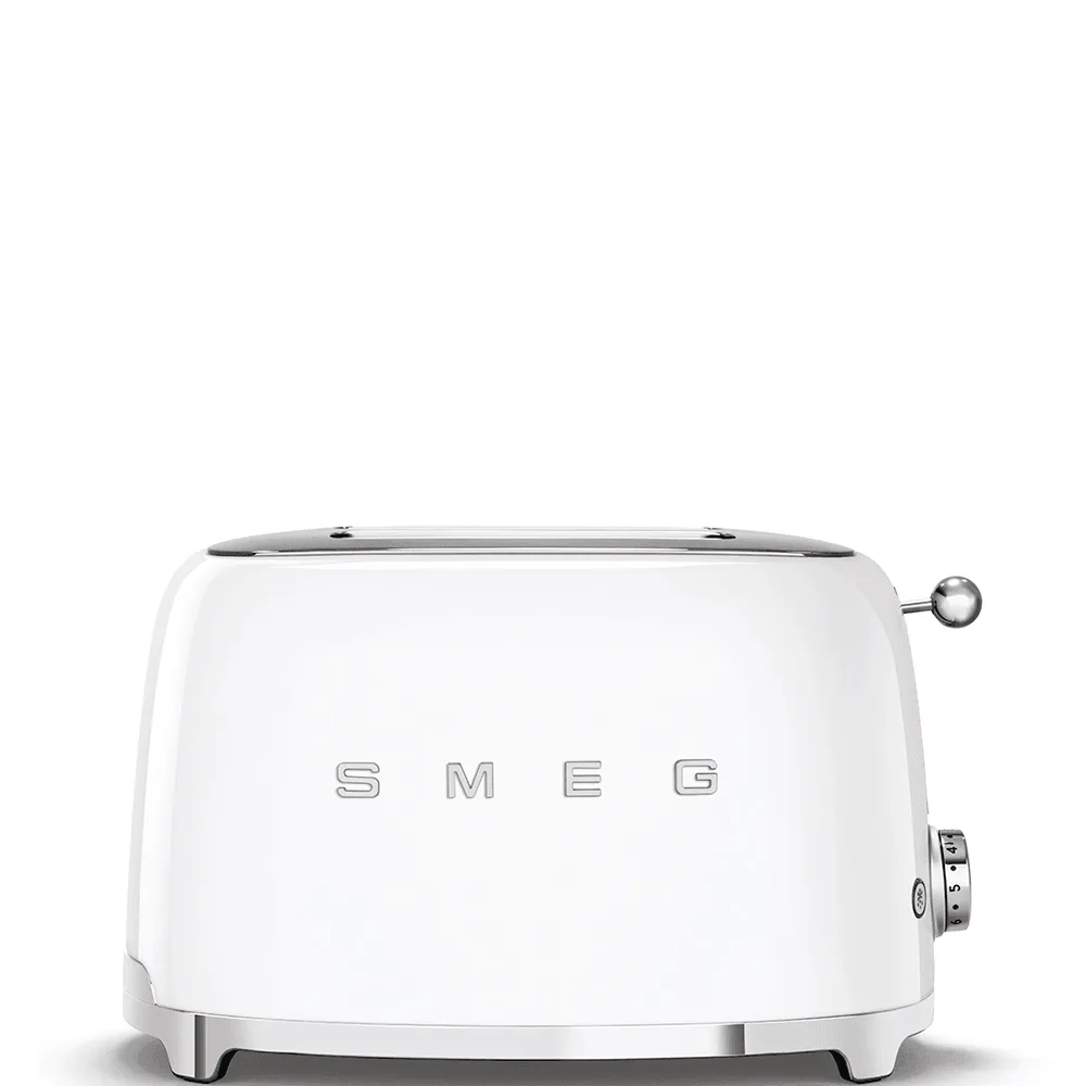 Smeg 950W 2 Slice Toaster - White | TSF01WHUK