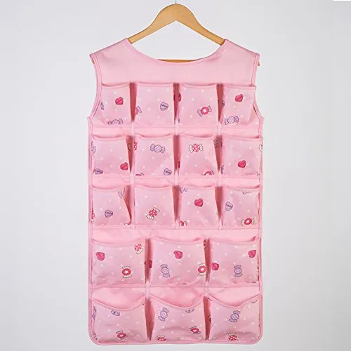 SOFT Duvet Covers Underwear/hanging Pocket storage bag/socks and the wardrobe Organizer/hanging storage box/the style of dormitory closet-B 82x46cm(32x18inch)