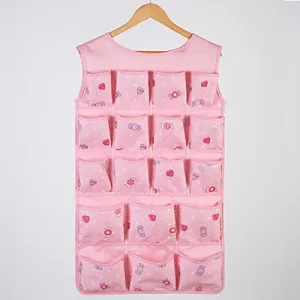SOFT Duvet Covers Underwear/hanging Pocket storage bag/socks and the wardrobe Organizer/hanging storage box/the style of dormitory closet-B 82x46cm(32x18inch)