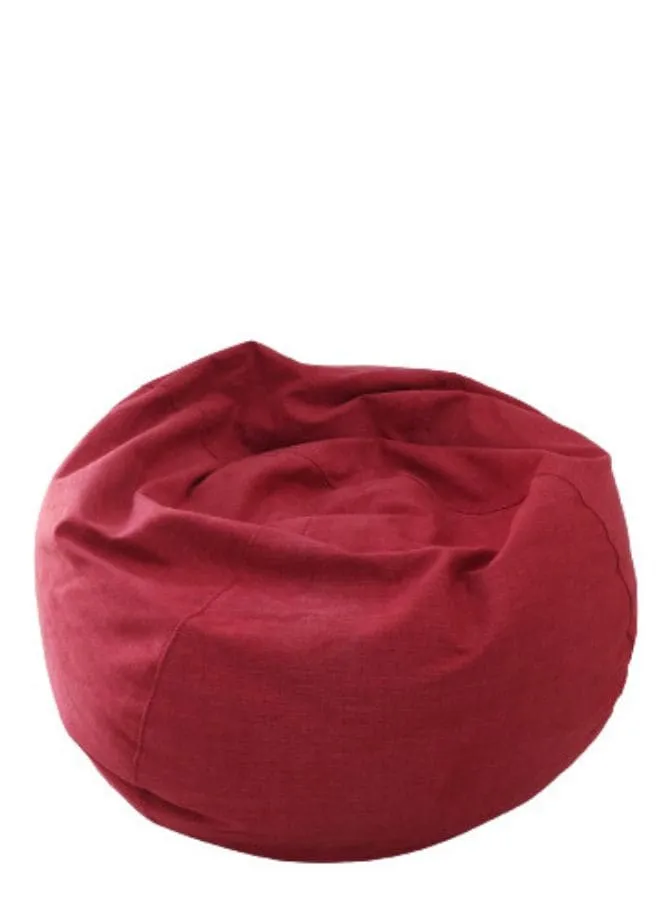 Solid Multi-Purpose Bean Bag With Polystyrene Filling, large, Red
