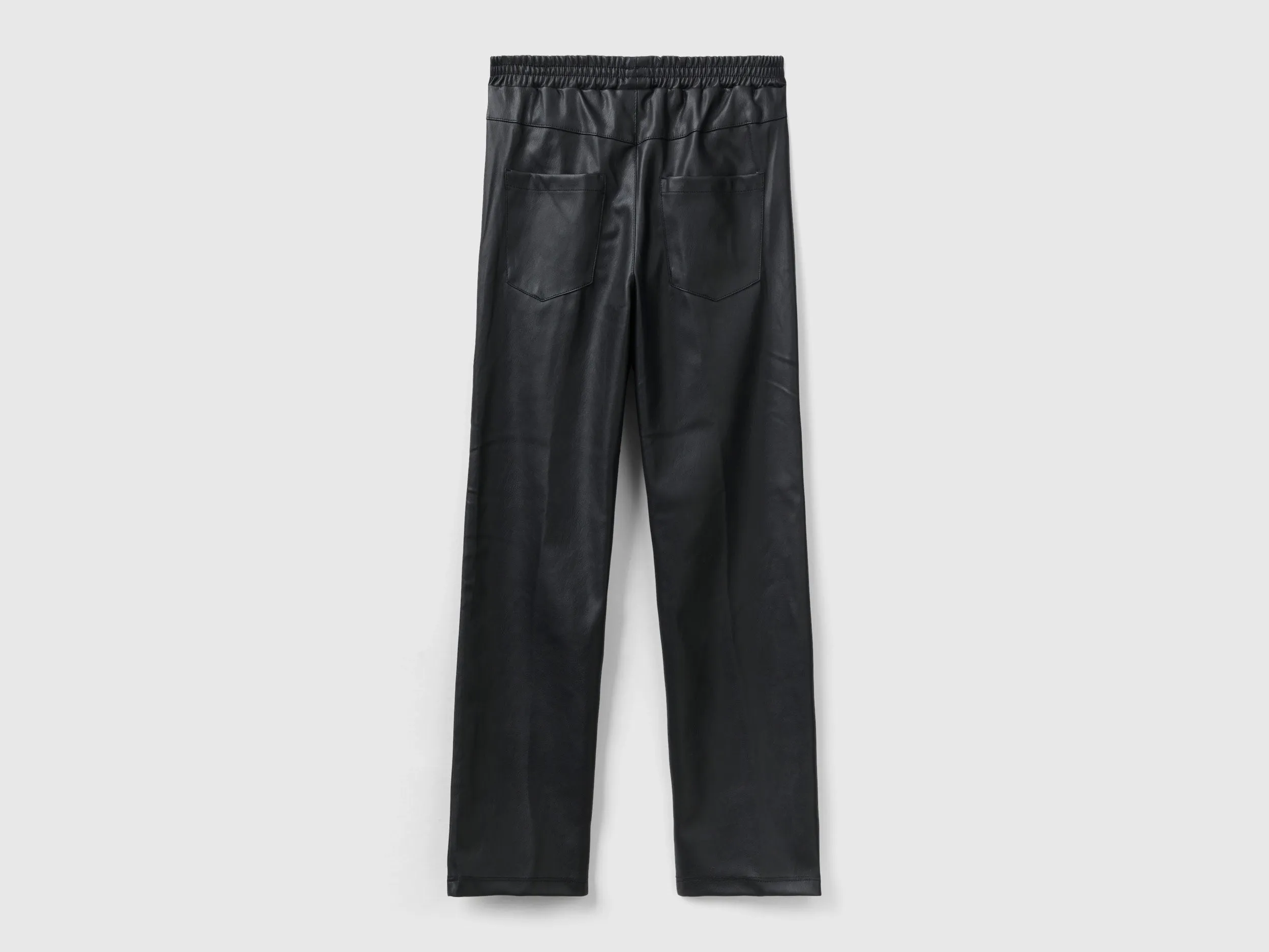 Solid Slim Fit Black Trousers