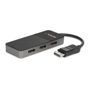 Startech.Com 3-Port Multi Monitor Adapter, Displayport 1.4 To 3X 4K Dp Video Splitter, Triple Or Dual 4K, Laptop/Desktop