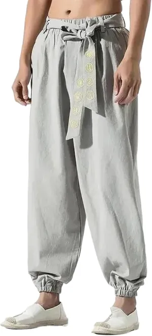 Streetwear Harem Pants Street Workout Bottom Traditional Chinese Men Clothing Kungfu Men