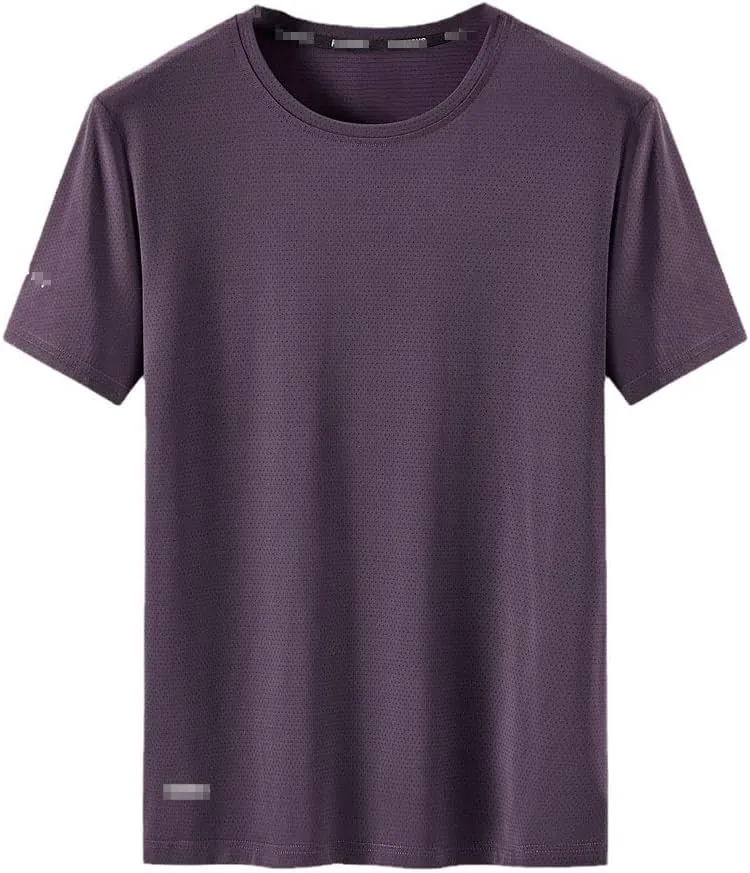Summer Quick Dry Sports T-Shirt Men's Short Sleeves Casual White T-Shirt Oversized Tees Tops Athletic Tshirt