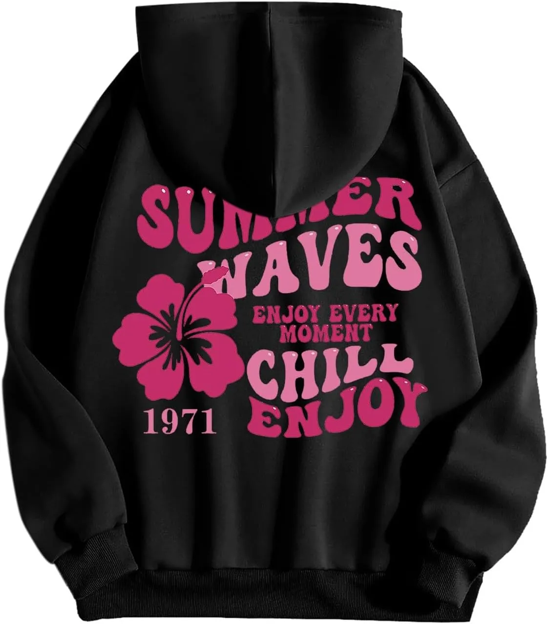 Sweatshirts For Teen Girls Long Sleeve Letter Print Casual Graphic Hoodies Drawstring Pullover Oversized Hoodies