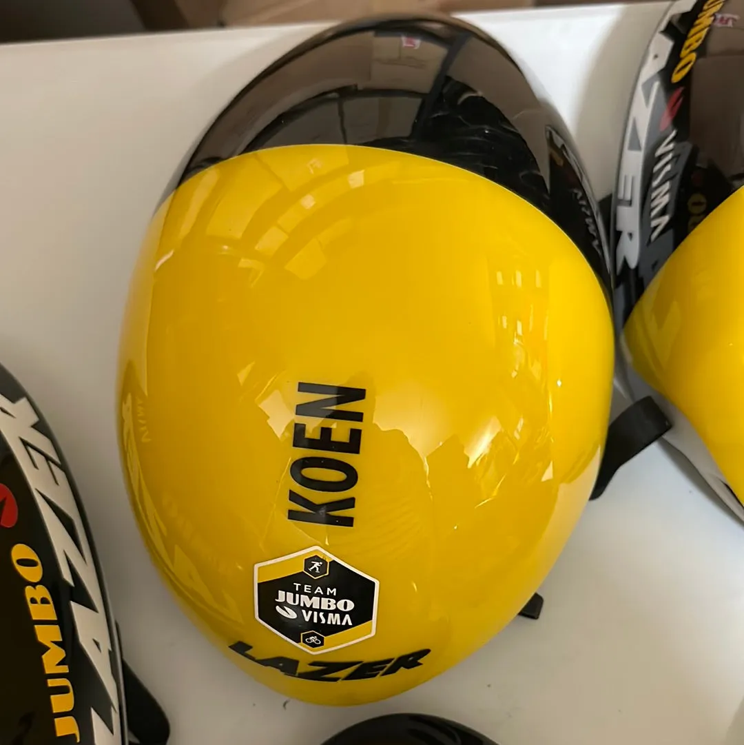 Team Jumbo Visma - Lazer Volante - Black/Yellow - With Name