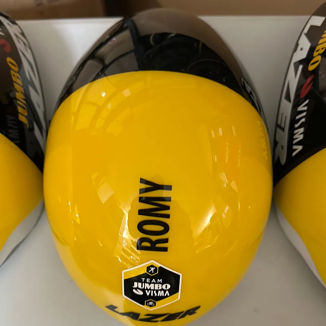 Team Jumbo Visma - Lazer Volante - Black/Yellow - With Name