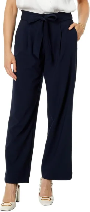 Tommy Hilfiger Women's Sportswear Belted Pants, Sky Captain, XXL