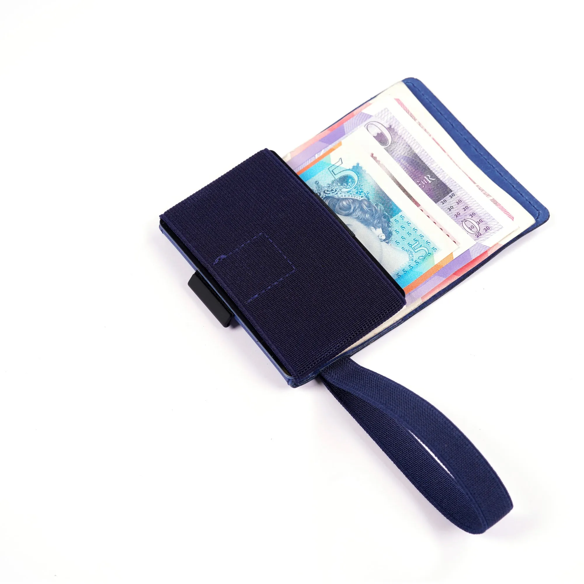 TROVE Cash Wrap: Navy Blue Leather