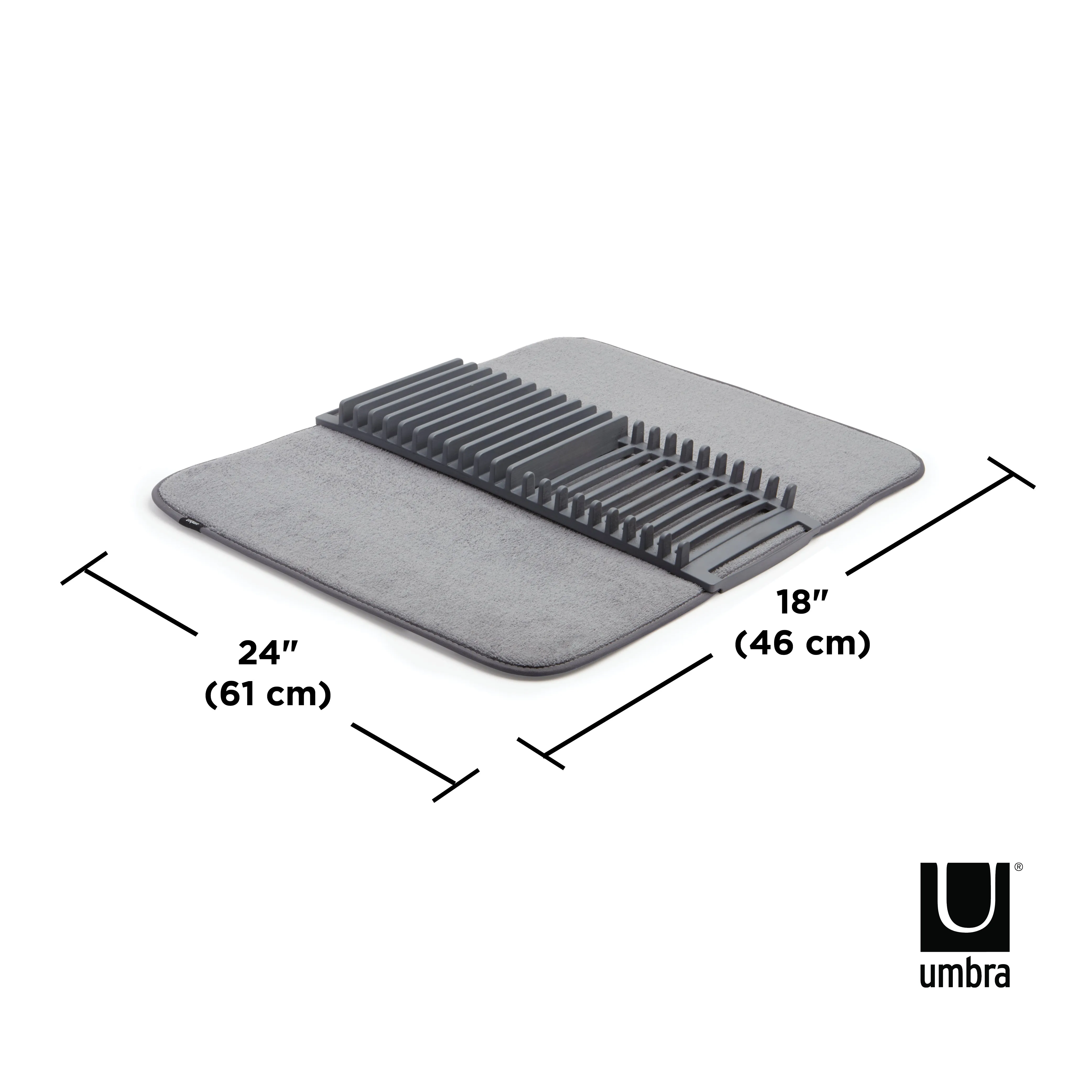 Umbra UDry Dish Rack with Drying Mat