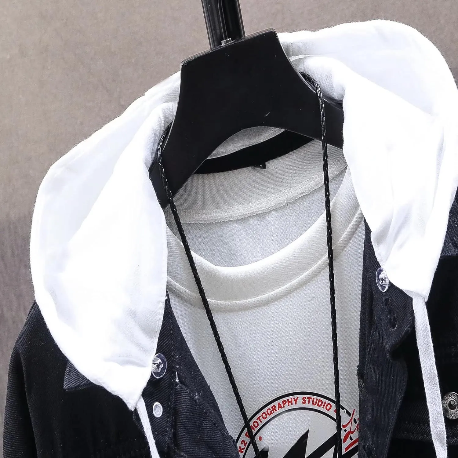Unisex Personalized Hooded Denim Hoodie Tops Customized Gifts Add Your Own Design Outwear Custom Jeans Jackets Coat