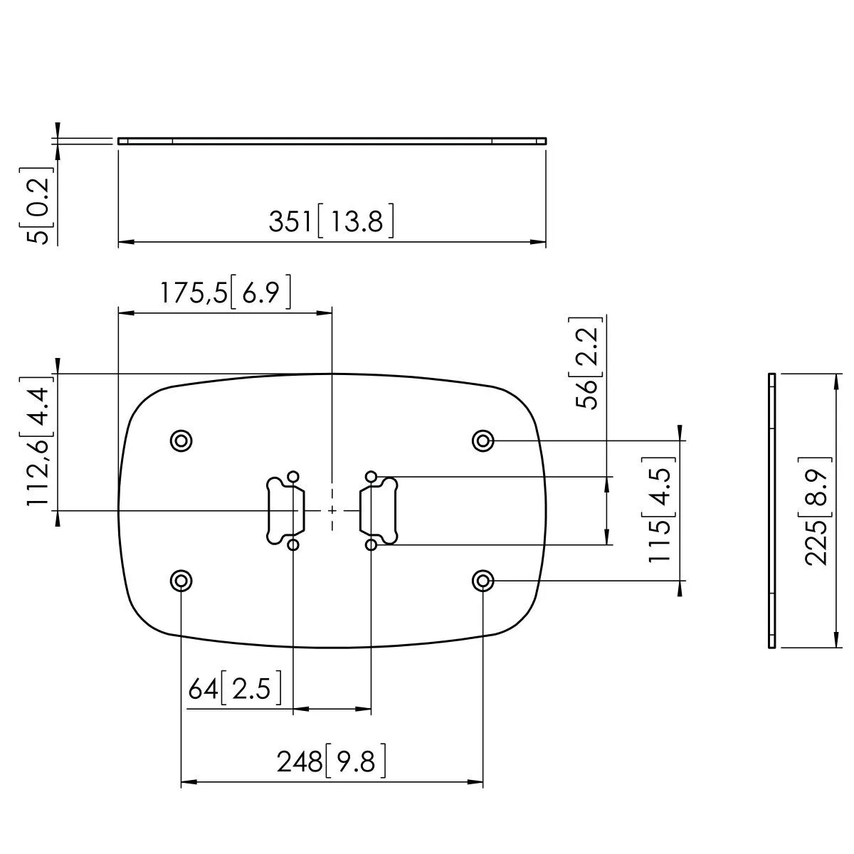 Vogels PFF 7060 Floor Plate