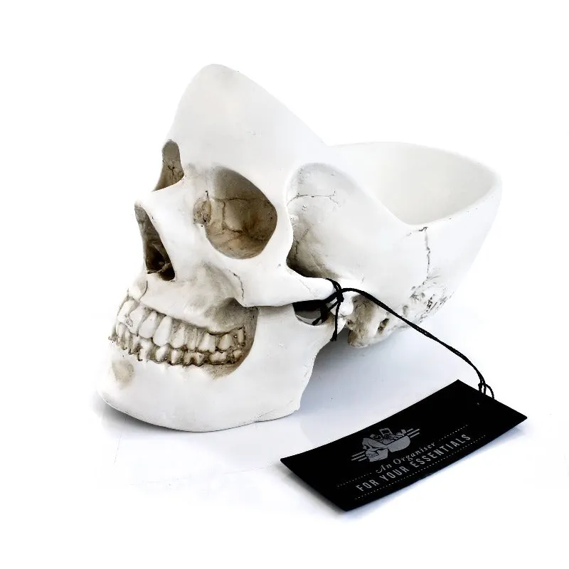 White Skull Desk Tidy