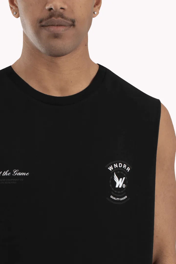 WNDRR CEASE MUSCLE TOP - BLACK