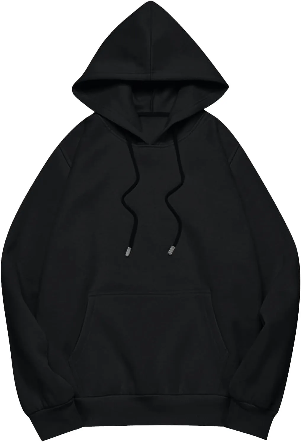 Womens Casual Soild Color Long Sleeve Hoodies Oversized Trendy Loose Fit Sweatshirts with Pockets Plus Size S-5xl