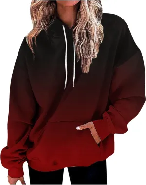 Womens Hoodies Y2k Tie Dye Plus Size Oversized Sweatshirt Loose Fit Drawstring Cute Preppy Hoodie with Pockets