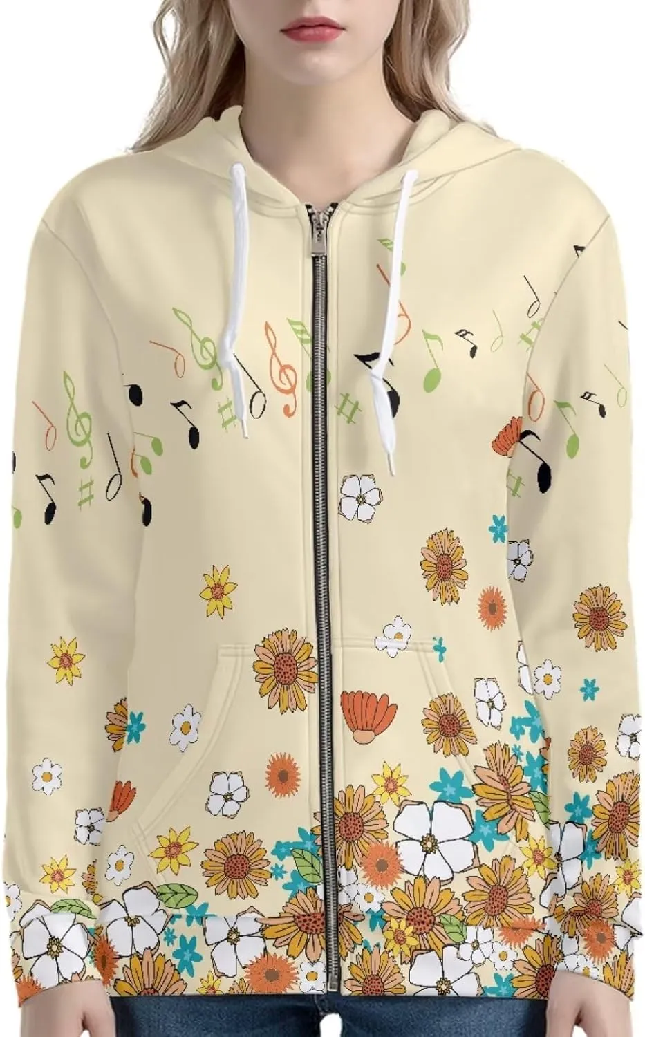 Women's Zip Up Y2K Hoodies Casual Long Sleeve Hooded Sweatshirt Fall & Winter Track Jackets with Pockets