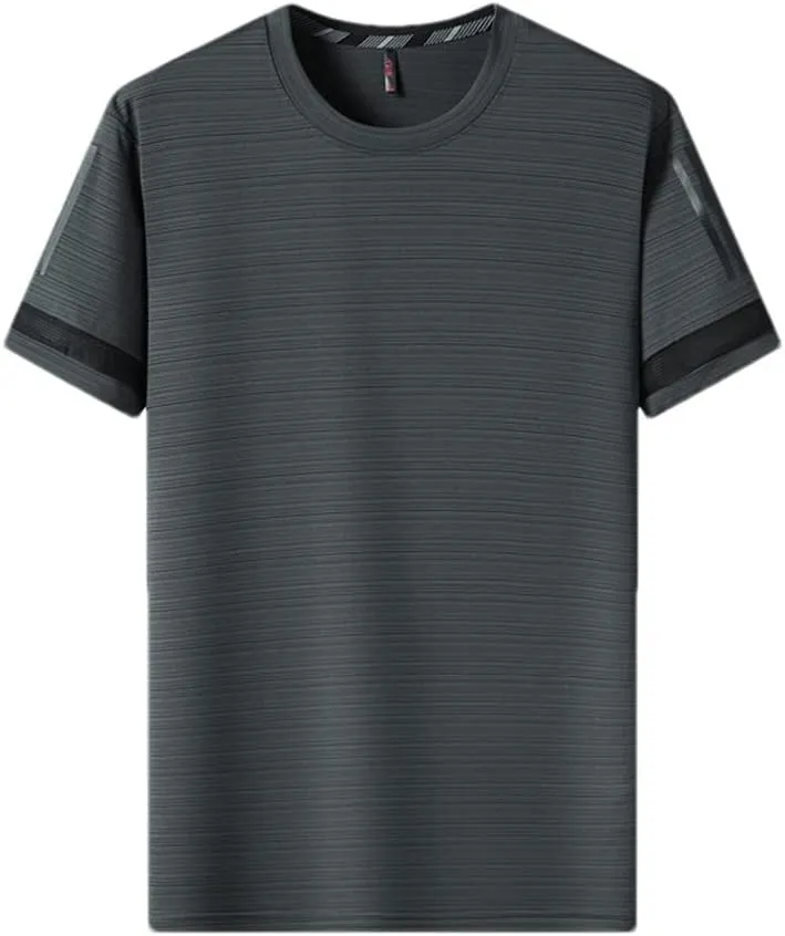 Youllyuu Quick Dry Sport T Shirt Men 2023 Short Sleeves Summer Casual Oversize T-Shirts Gym Top Tees